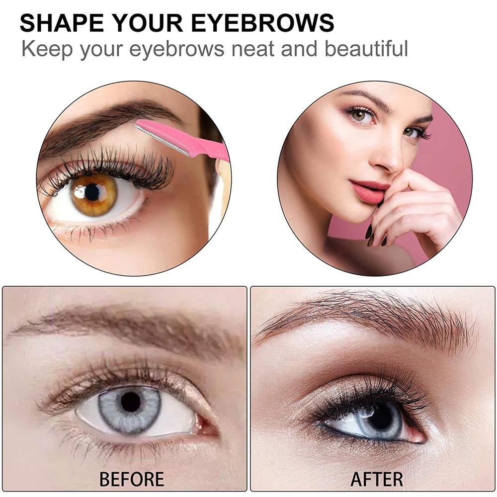 cejas Trimmer de afeitar kit de cara de pelo desmaquillante Facial Shaper Dermaplaning depiladora Razors herramientas de maquillaje para hombre mujer