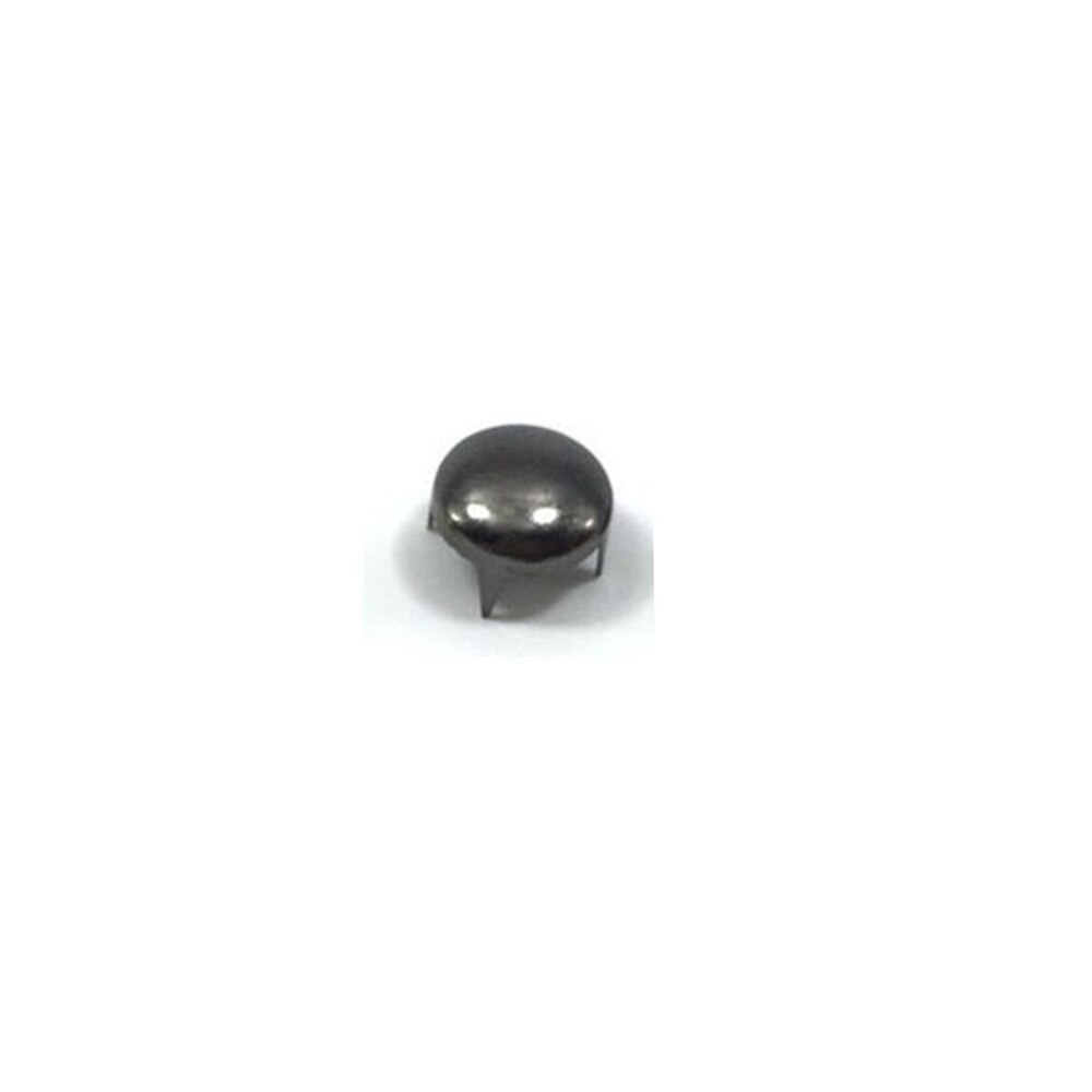 100 Pcs Ronde Dome Studs Metalen Klauw Kralen Nailhead Punk Klinknagels Met Spikes (9mm): Gun Metal