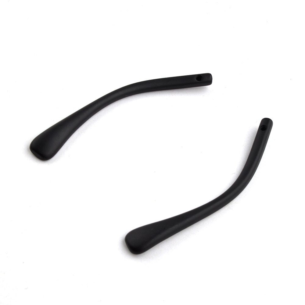 10pairs(20pcs) Black Antislip Plastic Temple Tips with screw hole For Metal Temple Glasses Eyewear Temple Tips Eyeglasses temple