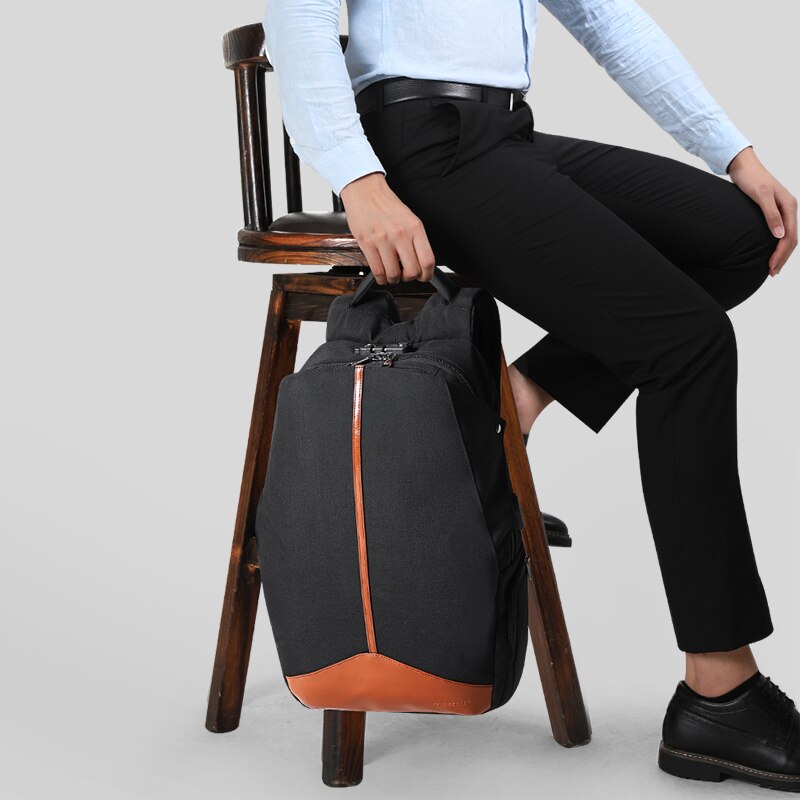 Tigernu-Mochila antirrobo TSA Lcok para hombre y mujer, morral escolar sin llave para ordenador portátil de 15,6 pulgadas, Notebook