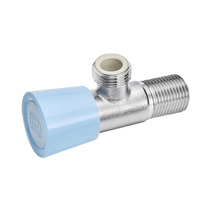 Diiib Copper Water Regulation Valve Cold Water Stop Valve G1/2 Kitchen Faucet Toilet Valve llaves de paso de agua para bano: B Blue