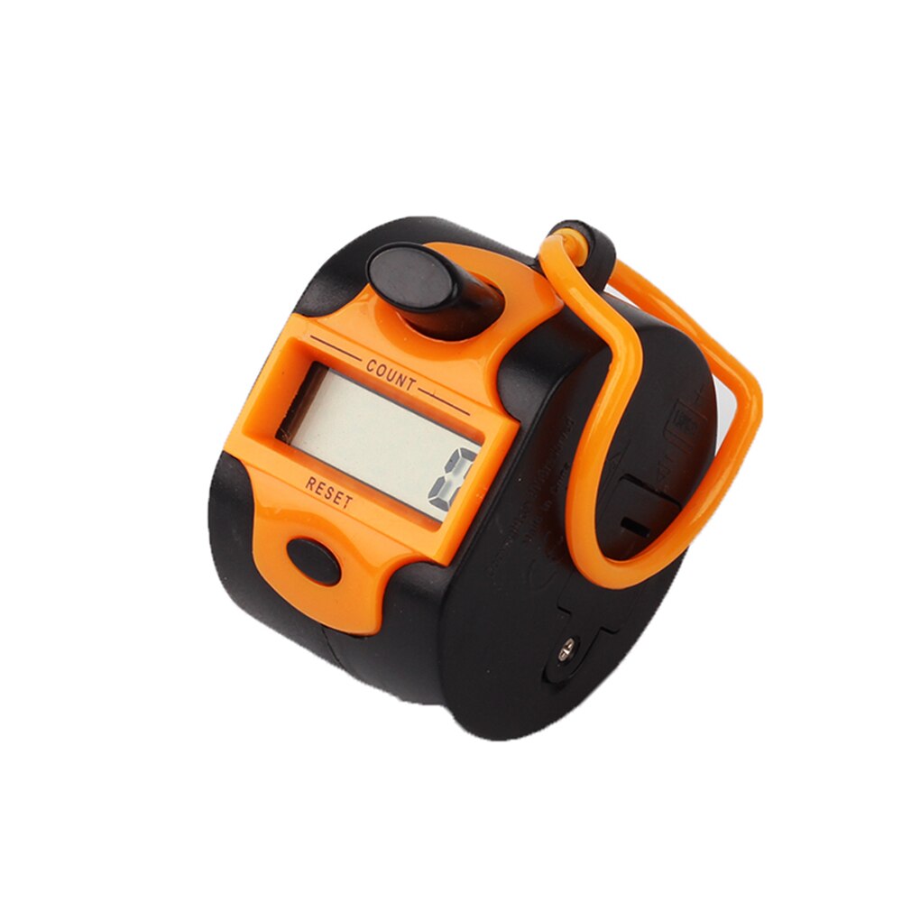 5 Digit Hand Held Tally Clicker Counter Digit Number Clicker Golf Manual Press Counter Portable Manual Digital Counter: Orange