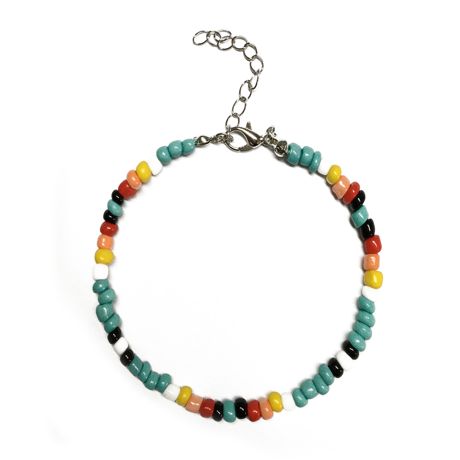 Tobillera Bohemia con cuentas de arroz para mujer, pulsera de tobillo hecha a mano, cadena de cuentas en el pie, joyería de verano: 9