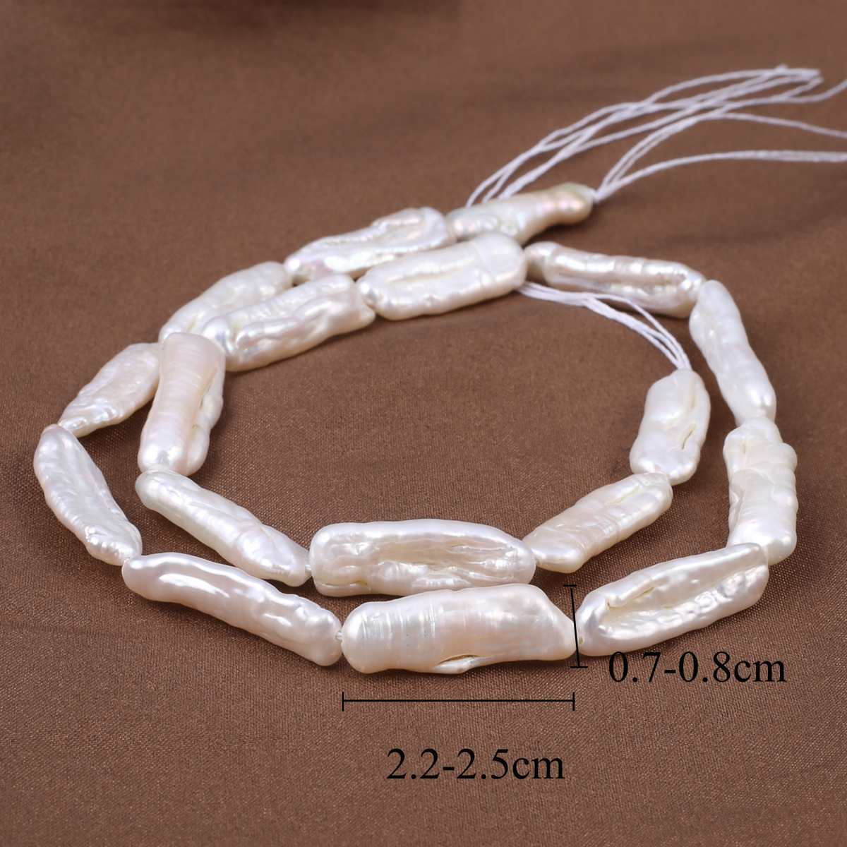 Natuurlijke Zoetwater Parel Kralen Kralen Witte Onregelmatige Ronde Vierkante Losse Spacer Kralen Voor Sieraden Maken Diy Kettingen: WHITE