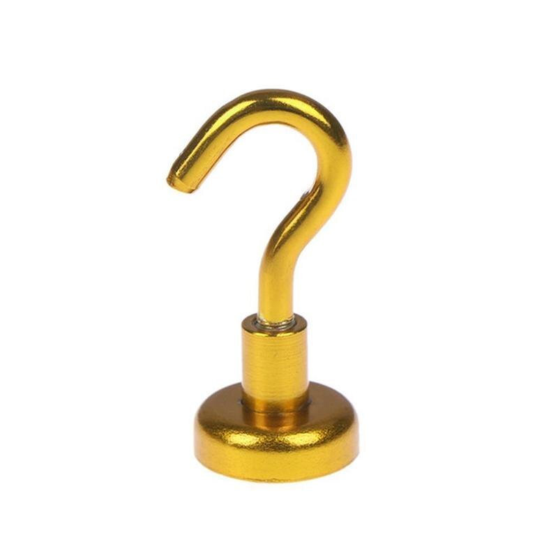 1Pcs Magnetische Haken Magneet Houder Trekkracht Zuig Haak Sleutel Voor Cup K2Y2: gold