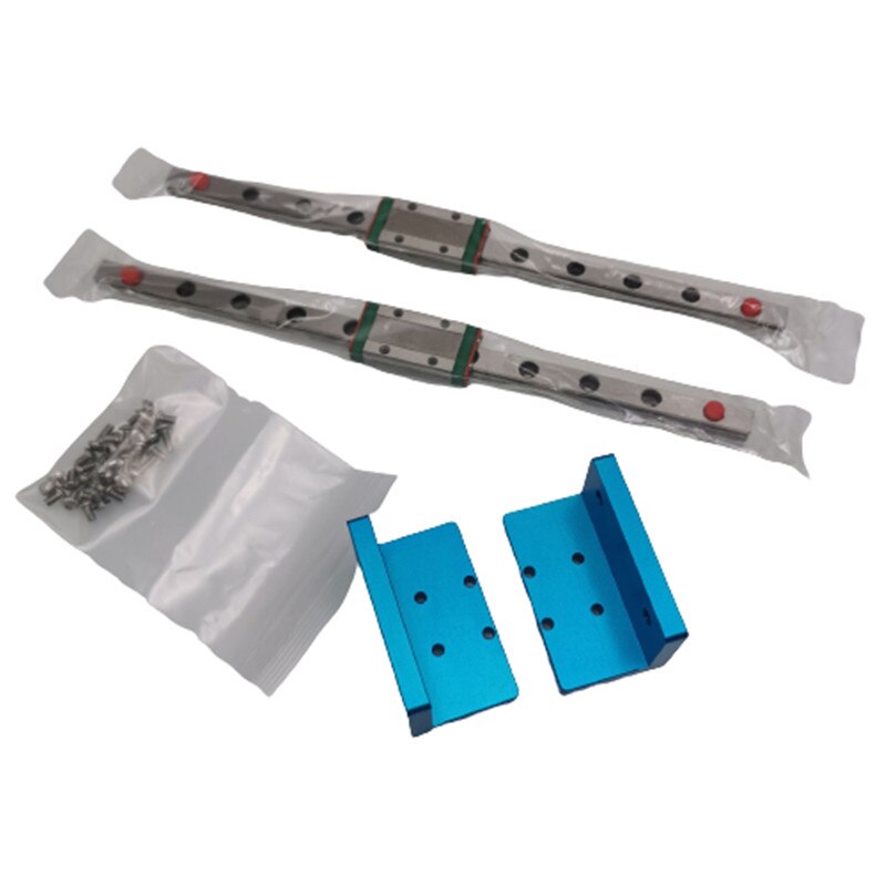 1set Anycubic fotón 3D impresora de aleación de aluminio de doble eje Z MGN9H carriles lineales actualización Mod kit