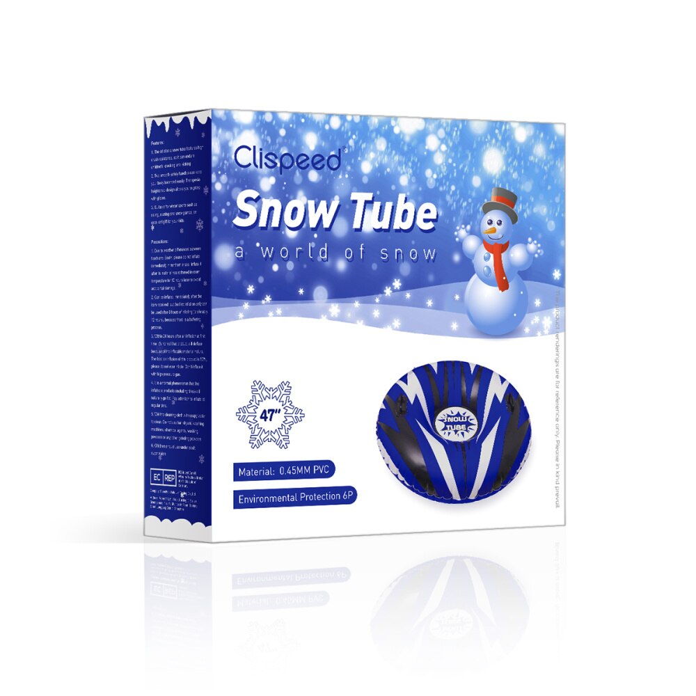 1PC Inflatable Snow Tube Large Heavy Duty Snow Circle Snow Sled Skiing Supplies for Skating Snow Games