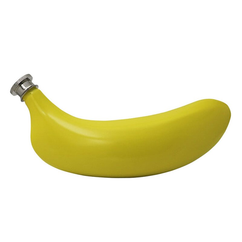 Mini 5oz 304 Stainless Steel Vodka Funnel Whisky Bottle Hip Flask Portable Pocket Banana Liquor Flagon Alcohol Flasks