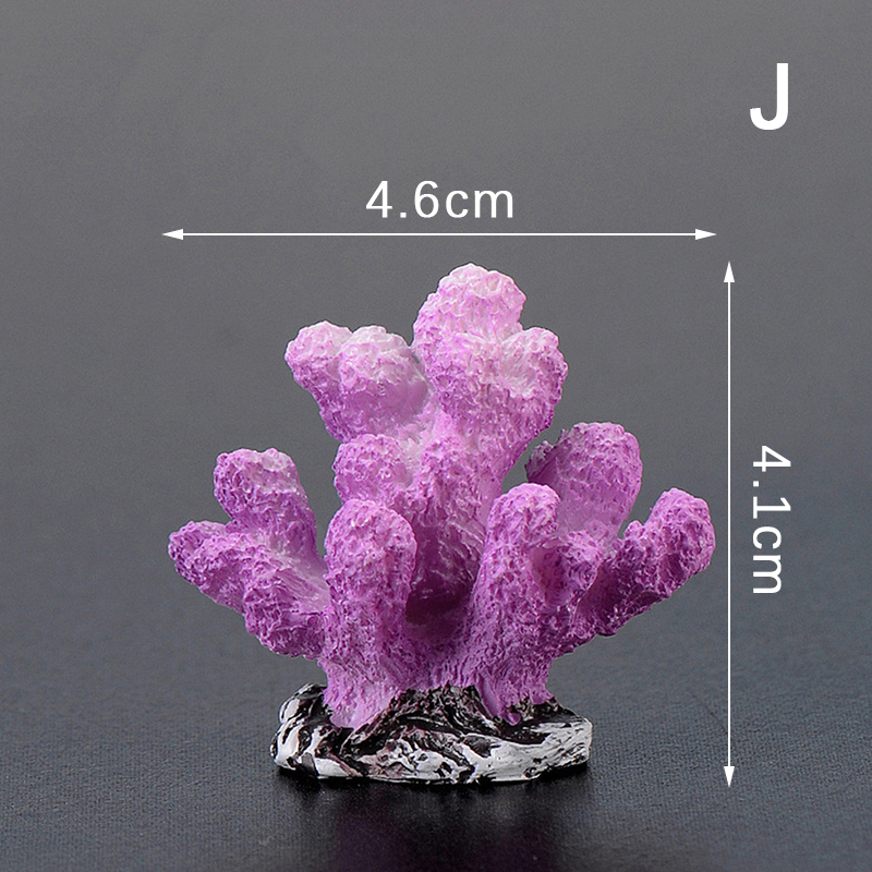 Decoración de pecera de Coral Artificial, emulador de estrella de mar, paisaje de arrecife de resina, decoración de Acuario, artesanía, Decoración de mesa, 1 unidad: Morado