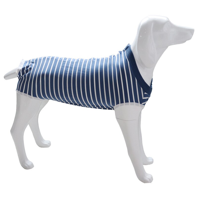 Pet Dog Clothes Suit Jumpsuit Recovery Physiological Clothes Sterilization Surgery Prevent Lick Vest: Blue / L
