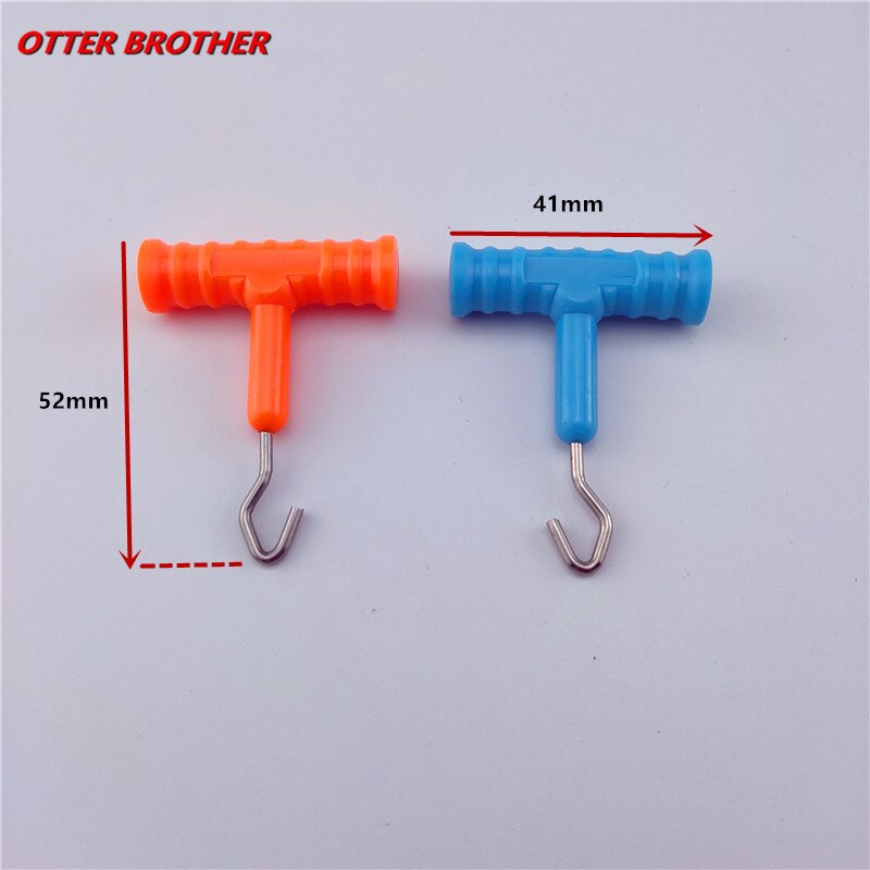 1Pcs Vissen Zee Rvs Knoop Puller Tool Rig Maken Karper Terminal Tackle Maken Accessoires