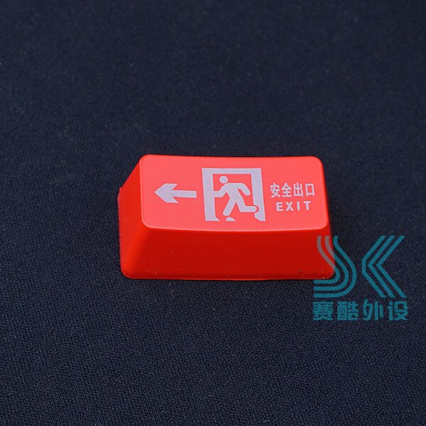 Mechanical Keyboard Backlight Keycap Safty EXIT backspace IDLE FISH tab \ symbol BUYNOW for enter ABS material black and red