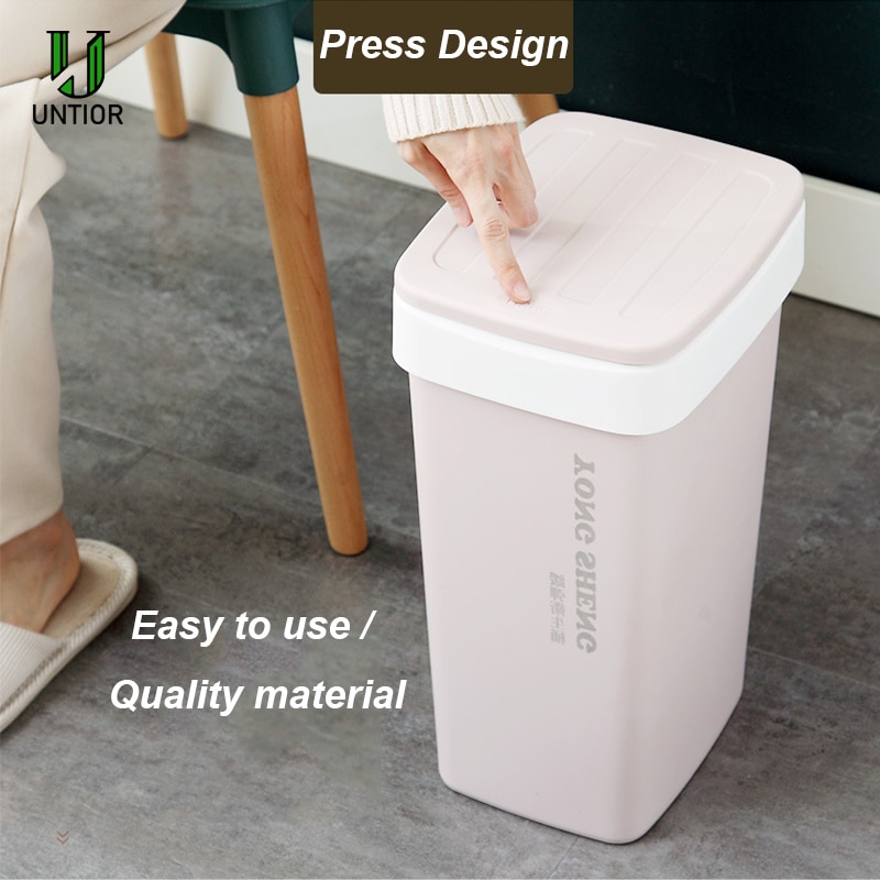 Untior 9l/12l plastik skraldespand automatisk skift affaldspose affaldsspand skraldespand til køkken badeværelse kontor skraldespand