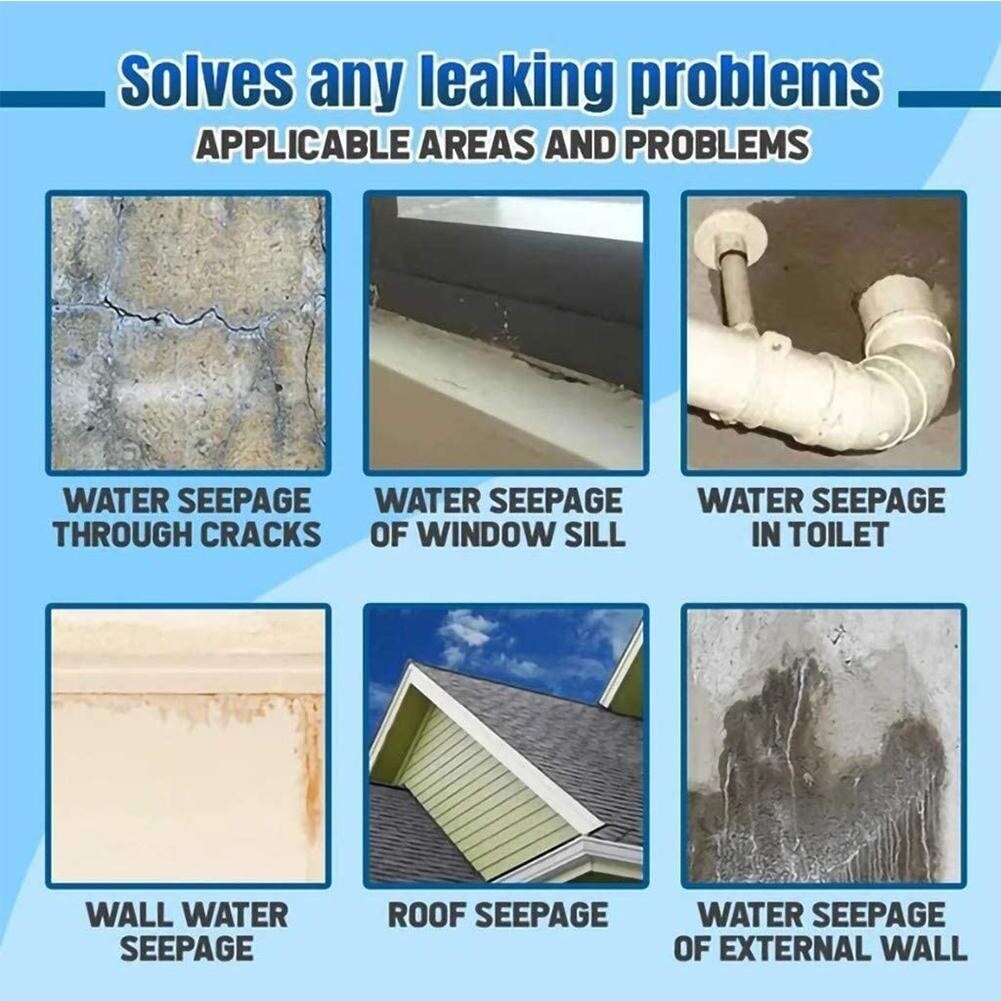 Roof bathroom Leak-proof Artifact Waterproof coating Penetrating Leak-trapping Seepage Home Glue Spray Waterproof Wall Spra L7J2
