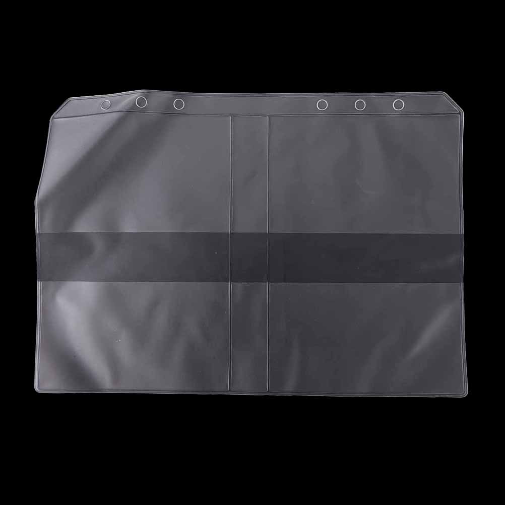 A5/A6 PVC Transparent Refill Organiser Zip Lock Envelope Binder Pocket Stationery for 6 Holes: A5B