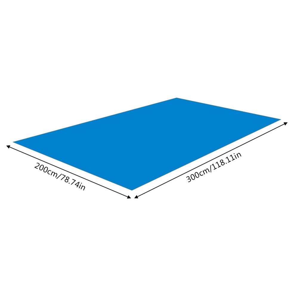 Multi Sizes Pool Ground Mat Cover Large Size Swimming Pool Ground Cloth Rectangular Dustproof Floor Cloth Mat Cover For Pool: Red