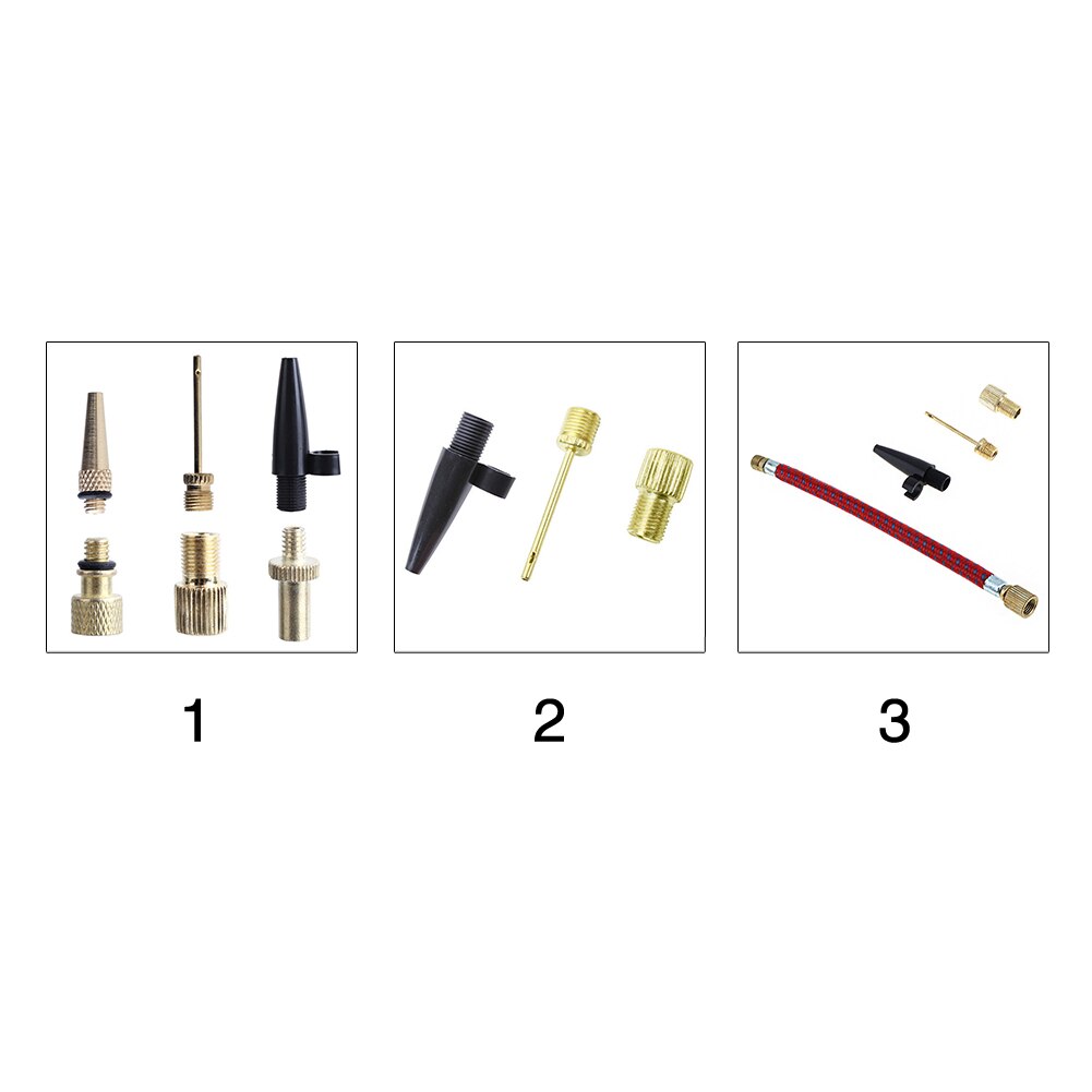 Sports Ball Manual Hand Pump Inflatable Basketball Football Volleyball Needle Nozzle Adapter Bicycle Inflator Accessories