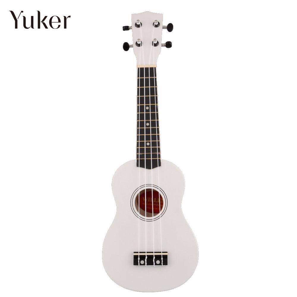 Yuker 21 Inch Uke Ukulele Ukelele Mahalo Wit 4 String Art Sopraan Muziek Gitaar Instrument Voor Beginners Gitarist