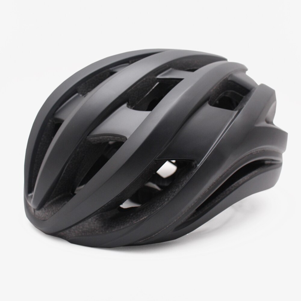 Casco aerodinámico para Ciclismo, aerodinámico, aerodinámico, Casco de Bicicleta de carretera, ultraligero,: black