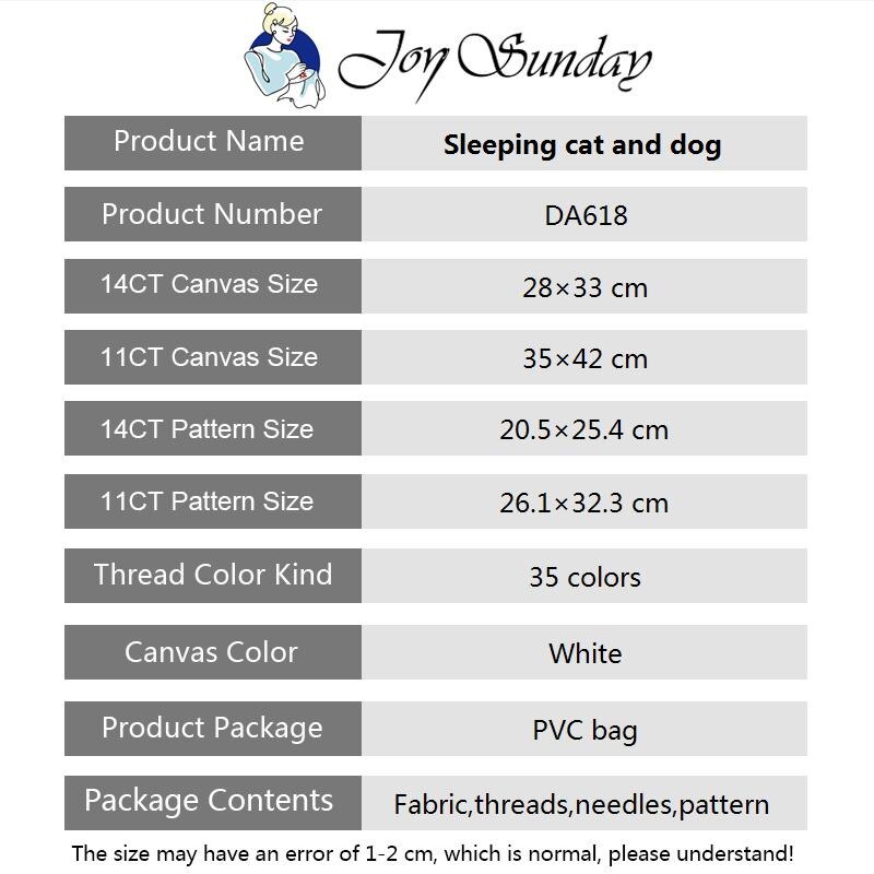 Sleeping cats and dogs DIY animal pattern cross stitch 14CT 11CT embroidery kits count canvas fabric needlework set home decor