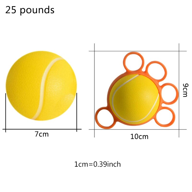 Bola de agarre expansora de mano para Fitness, Bola de fuerza de descompresión en forma de huevo, pelota para aliviar el estrés