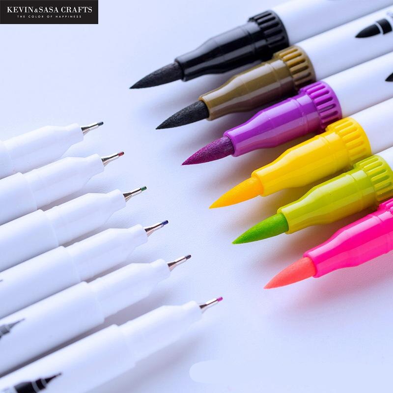 12/24/36/48/60/100colors/set Dual Tip Art Marker Pen Stationery Art Suppliers Brush Pen Artist Presented By Kevin&sasa Crafts