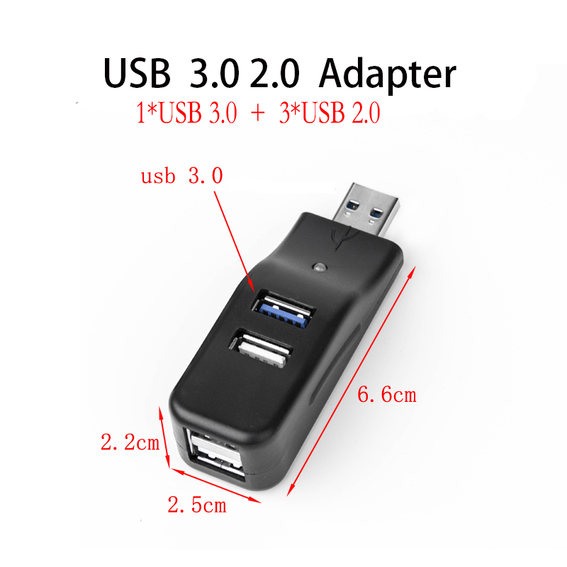 USB HUB 3.0 2.0 Adapter For Laptop PC High Speed USB 3.0 Hub External 4 Ports Adapter Splitter USB Expander Computer Accessories: USB 3.0 2.0