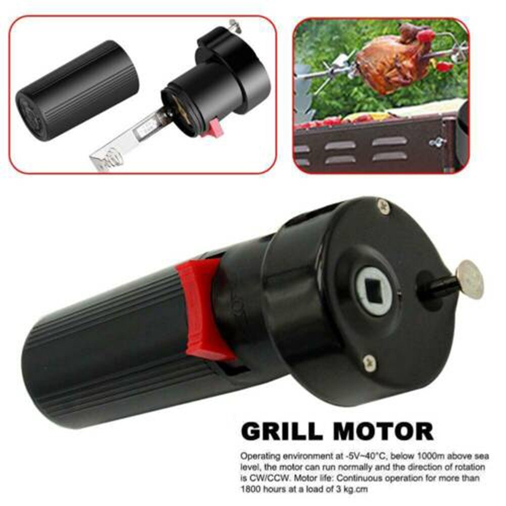 Electric BBQ Rotisserie Grill Roast Barbecue Universal Kit Motor Meat Skewer Outdoor Picnic Rotator Motor High