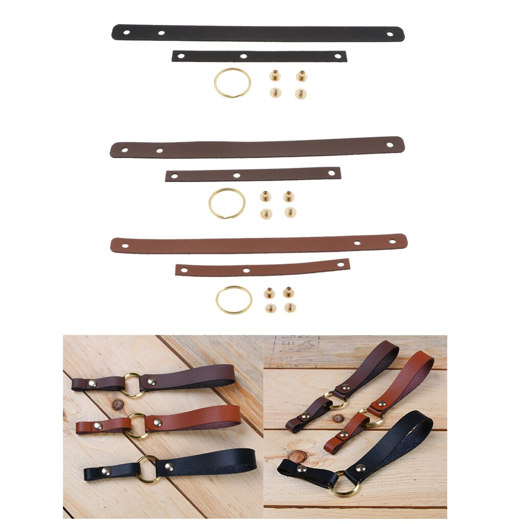 DIY Leather Lanyard Making Kits For Key Card Connecter DIY Accessories Making