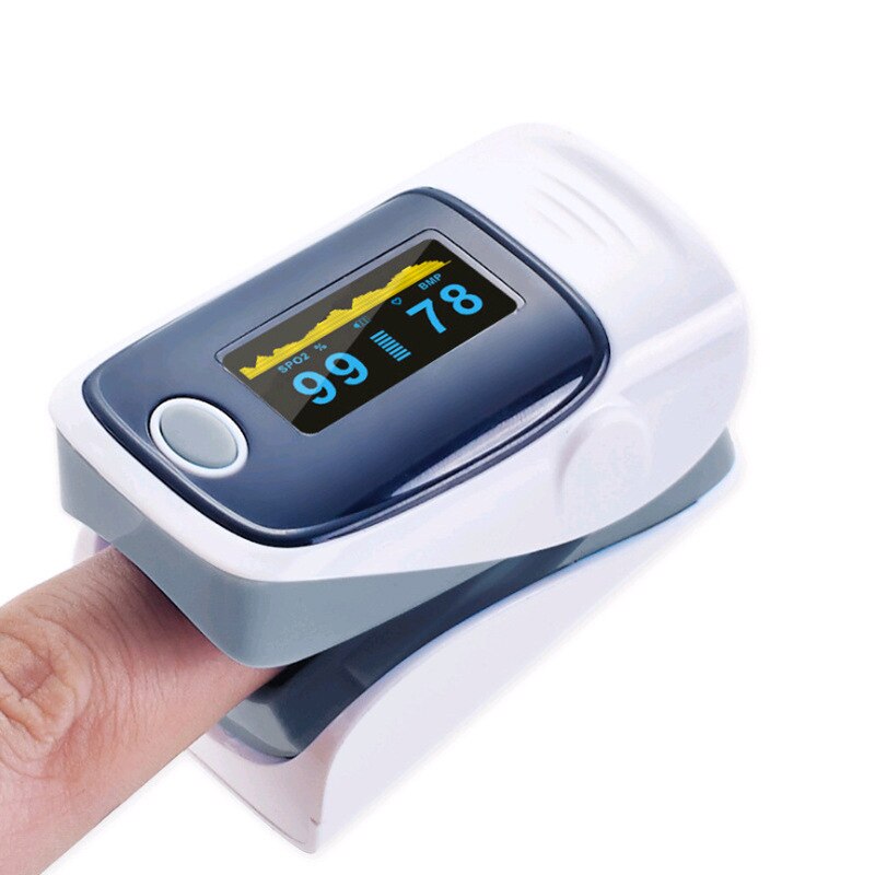 Finger Pulsoximeter Tragbare Oximetro De Pulso Fingertip Pulsoximeter Herz Rate Monitor Blut Sauerstoff Gesundheit Pflege Ausrüstung Meter: gray
