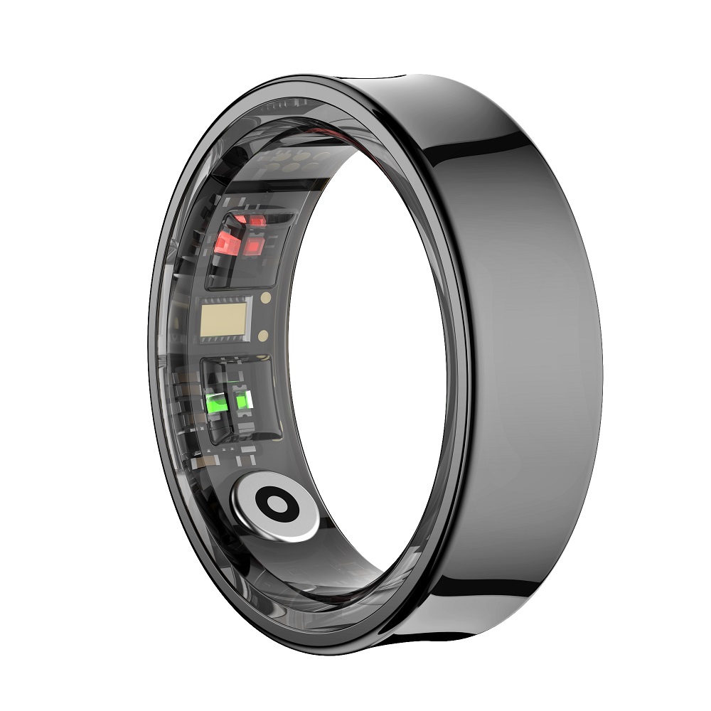Qring Waterproof Men Women's Ring R09 R06 Smartring Connected Fitness Tracker Blood Pressure Remote Control Christmas: black / 10