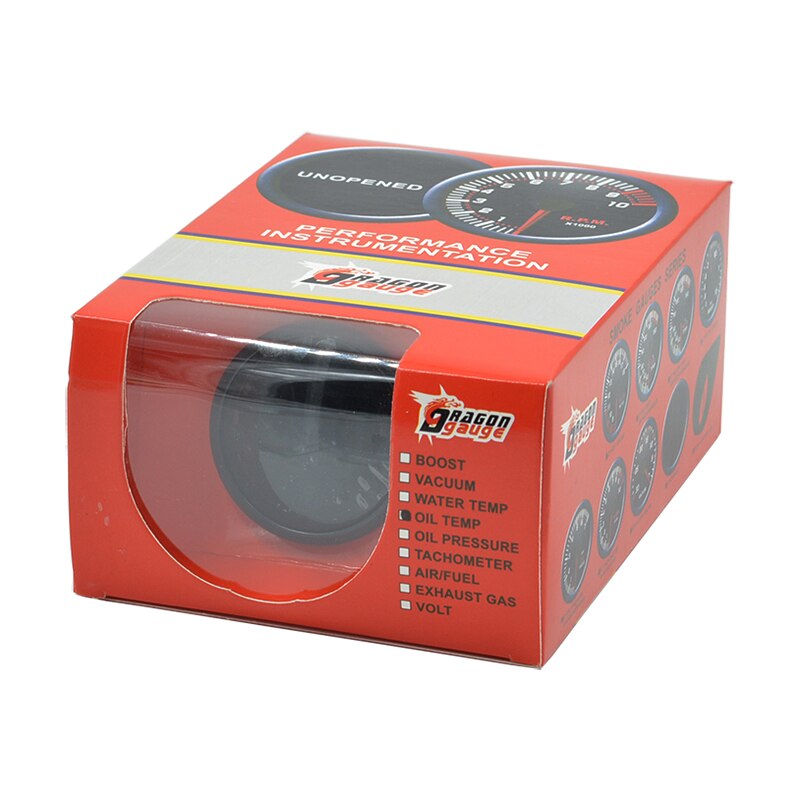 Dragon 52Mm Digitale Display Lcd Auto Gewijzigd Meter Water Olie Temperatuur Boost Druk Volt Toerenteller Rpm Air Gauge