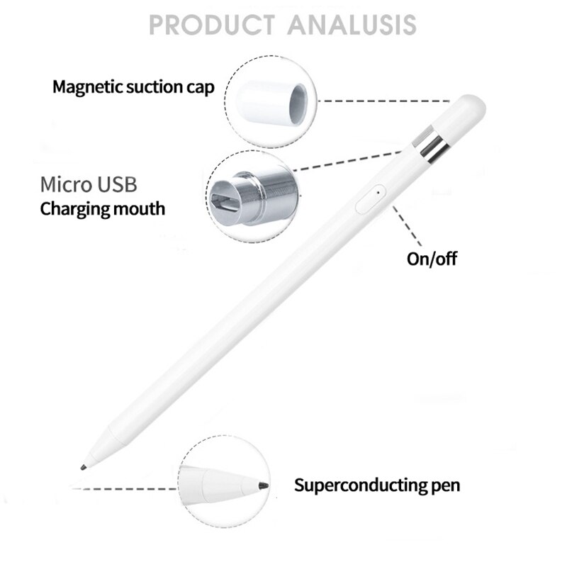 Active Stylus Digital Drawing Pen Carbon with Superconducting Nano Tip for Ipad iPhone Surface Smartphones and Tablets