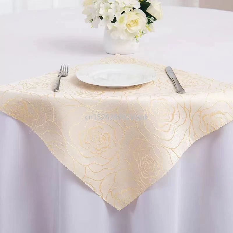 10PCS Hotel Coffee Shop Cup Cloth Placemat Cloth Restaurant Napkin Cloth Folded Square Cloth Mouth Cloth Does Not Shed Hair