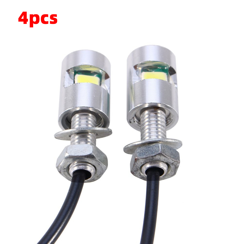 4Stck Universal- Auto Helle 5630LED Motorrad Metall Lampen Schraube Bolzen Lampe hoch Energie SMD 12V Lizenz Platte Lichter langlebig Styling: Ursprünglich Titel