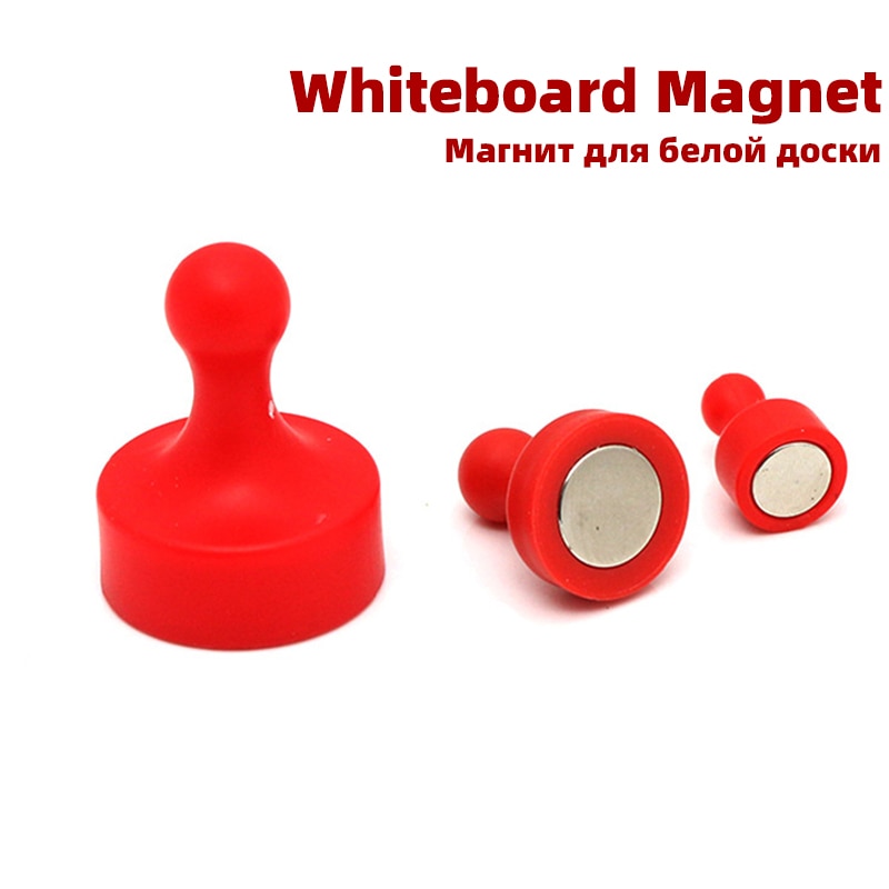 1Pcs Kleurrijke Magnetische Push Pins Whiteboard Magneet Diy Sterke Gekleurde Punaises Neodymium Prikbord Kegelbaan Pin Magneten