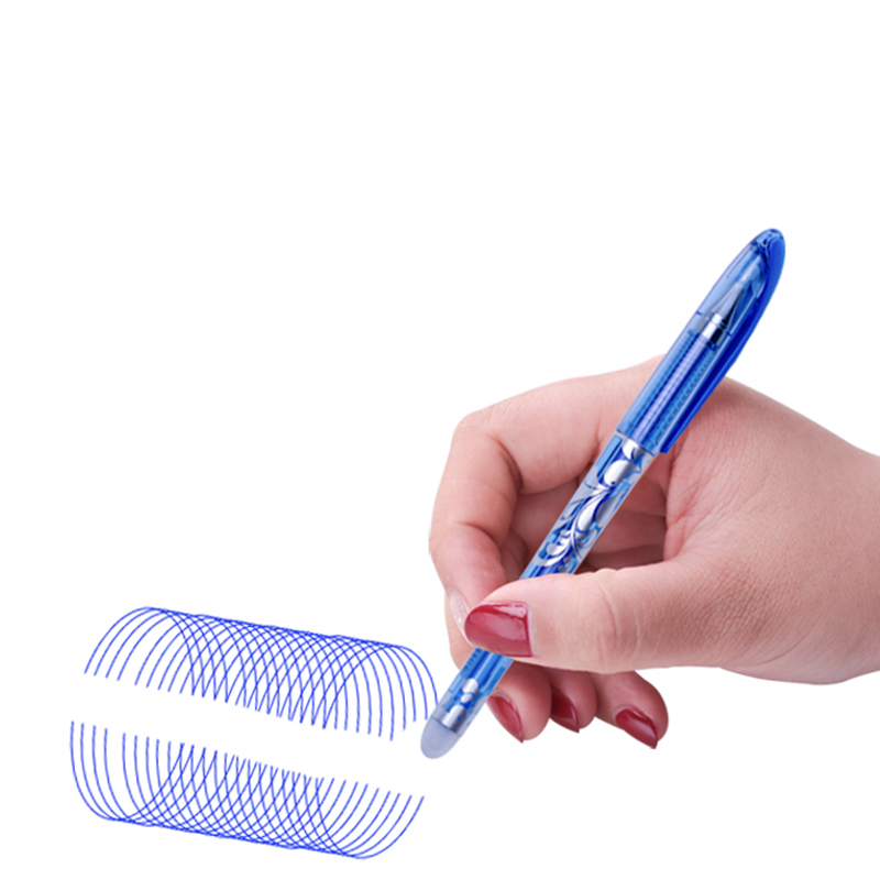 20 Pcs/Set Erasable Pen Refill gel pen 0.5mm Rod Magic Blue Black Ink Erasable Pen School Stationery Writing Tool