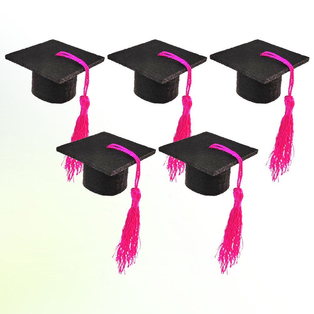 Couverture de bouteille de bière 5 pièces, Mini décoration créative pour remise de diplôme