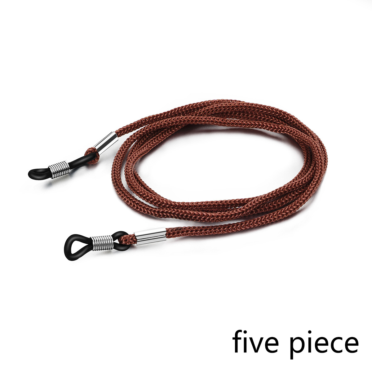 Soporte de correa para gafas ajustable de 5ps, cuerda antideslizante para gafas, cordón de cadena para gafas de sol deportivas, retenedor de gafas para mujeres y hombres