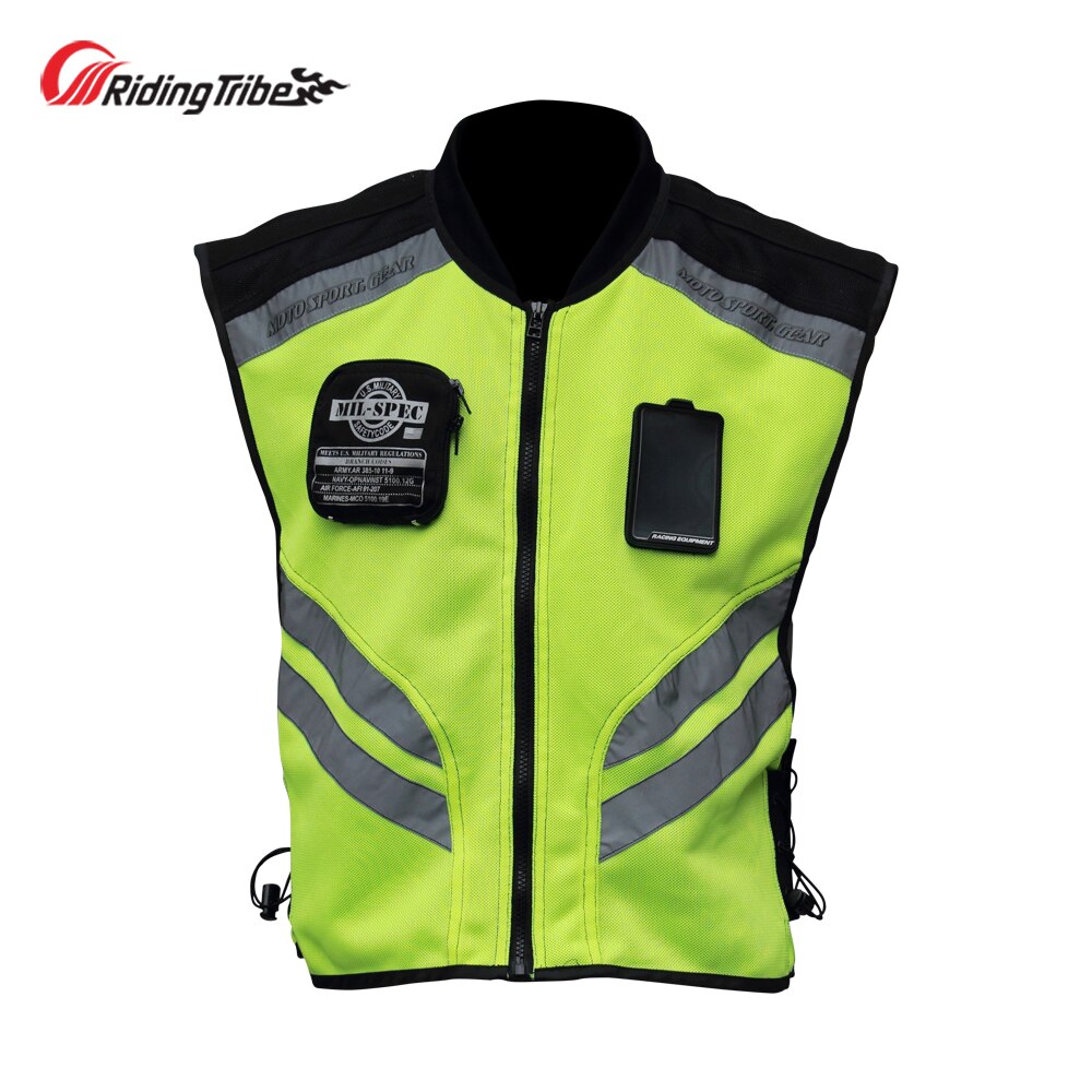 Rijden Stam Motorfiets Reflecterende Vest Motorbike Safty Kleding Moto Waarschuwing Hoge Zichtbaarheid Night Jas Vest Team Uniform