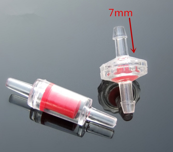 7mm Anti Backflow One Way Valve Stop Flow DIY Air Pump Water Pump Parts Russia