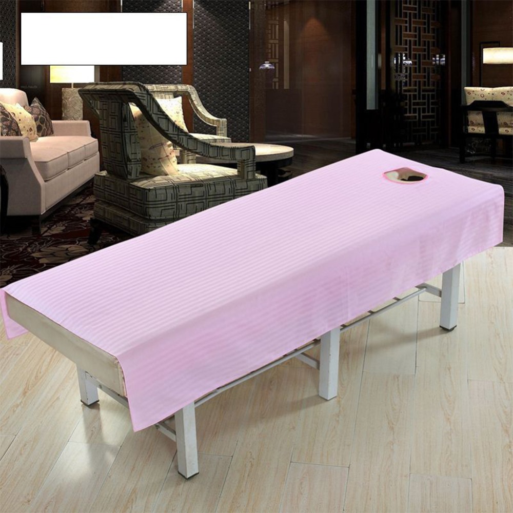 Baumwolle Massage Tisch Tuch Bett Abdeckung Blatt Schönheit Salon Spa Bett Abdeckung Blatt mit Gesicht See Reine Farbe