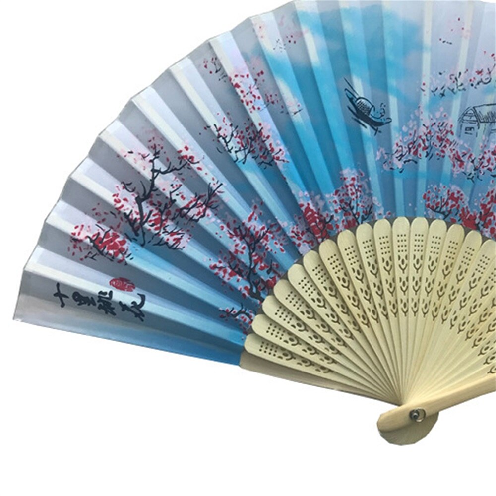 Abanico clásico chino estilo borla baile ventilador abanico hecho a mano abanico de baile accesorios de personajes Unisex de madera ventilador 2021New