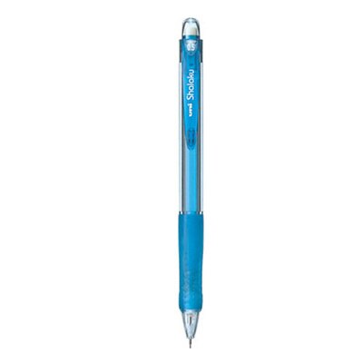 Japansk uni  m5-100 automatisk penna 0.5mm studentaktivitetspenna med gummifärg transparent stavgodis 5 färg: Himmelsblå