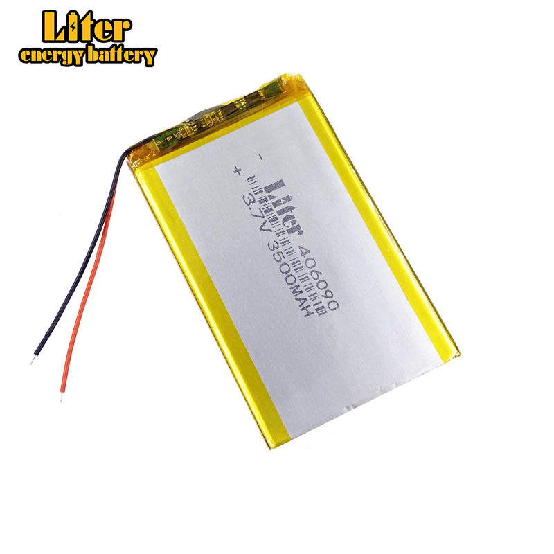 Liter energie batterij Maat 406090 3.7 V 3500 mah batterij tablet Met Bescherming Boord Voor Tablet V3000HD MP4 GPS