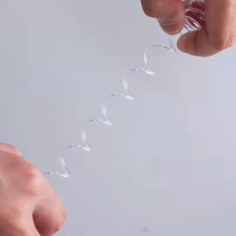 Anillas de encuadernación en espiral de 46 agujeros, bobina de alambre único Flexible de 14/16/18/22mm, encuadernación de PVC para cuaderno de hojas sueltas para suministros de oficina, 60 unids/lote