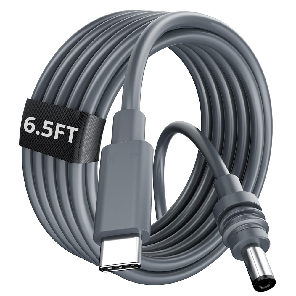 2/5/10m para starlink mini usb c para d cabo de alimentação 100w entrada tipo c para dc cabo à prova dwaterproof água sobrecarga proteção contra curto-circuito: Preto
