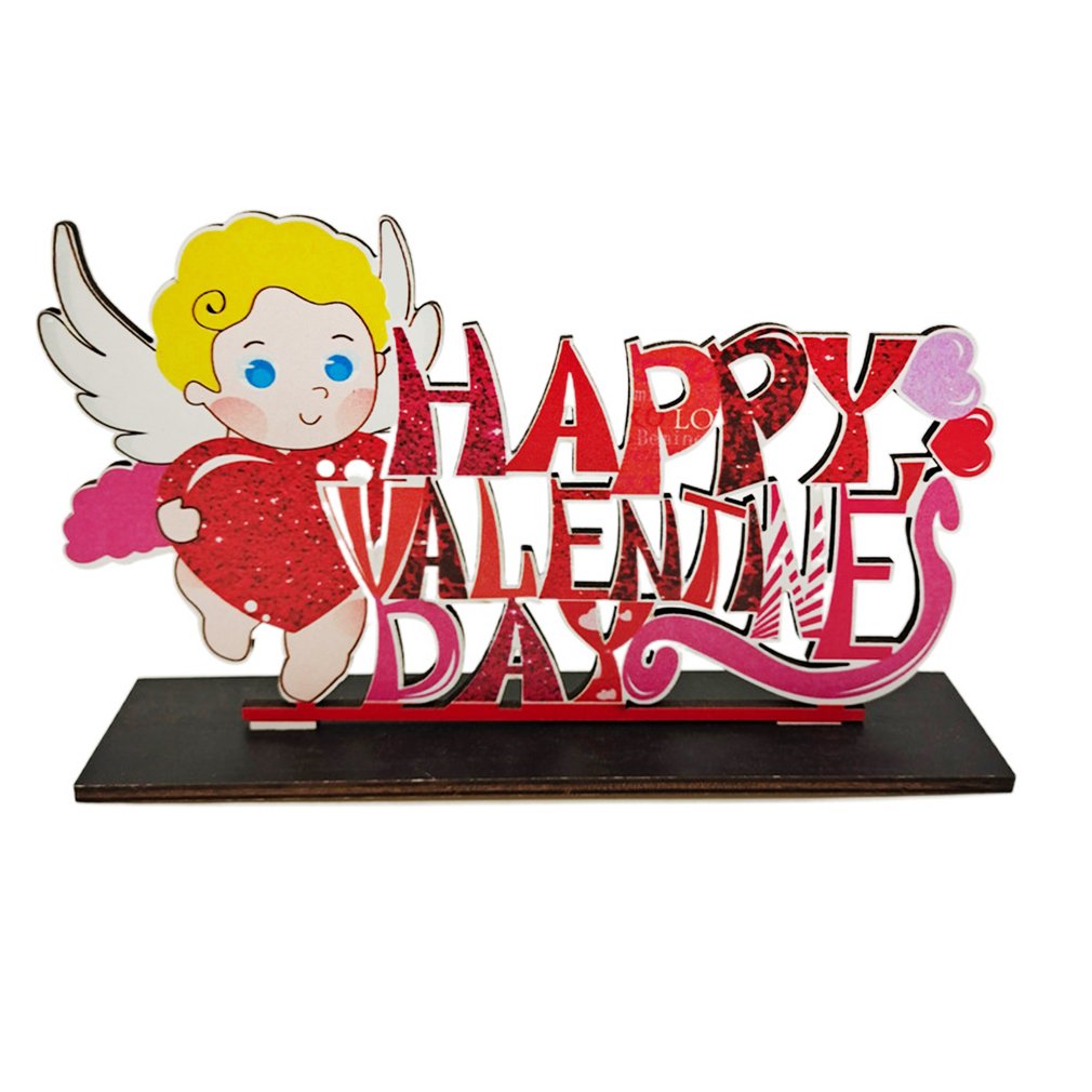 Panneau de Table en bois pour la saint-valentin, décoration romantique, centre de Table, lettre de mariage, pour la saint-valentin: 1