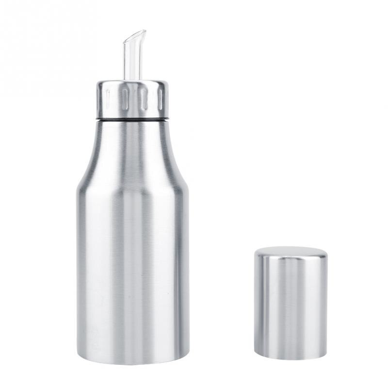 Stainless Steel Olive Oil Bottle Dispenser Bottle Pot Leakproof Vinegar Dispenser Kitchen Spice Storage Can Kitchen Tools