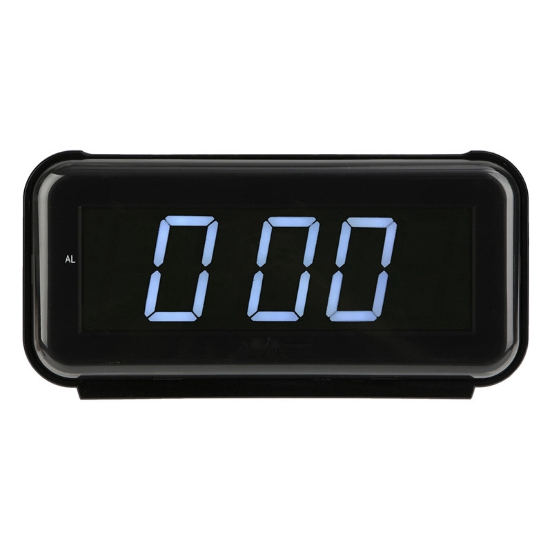 LED Digital Dispaly Modern Clocks Snooze Alarm Clock Timer 24 Hour Desk Table Desktop Office Clock: White